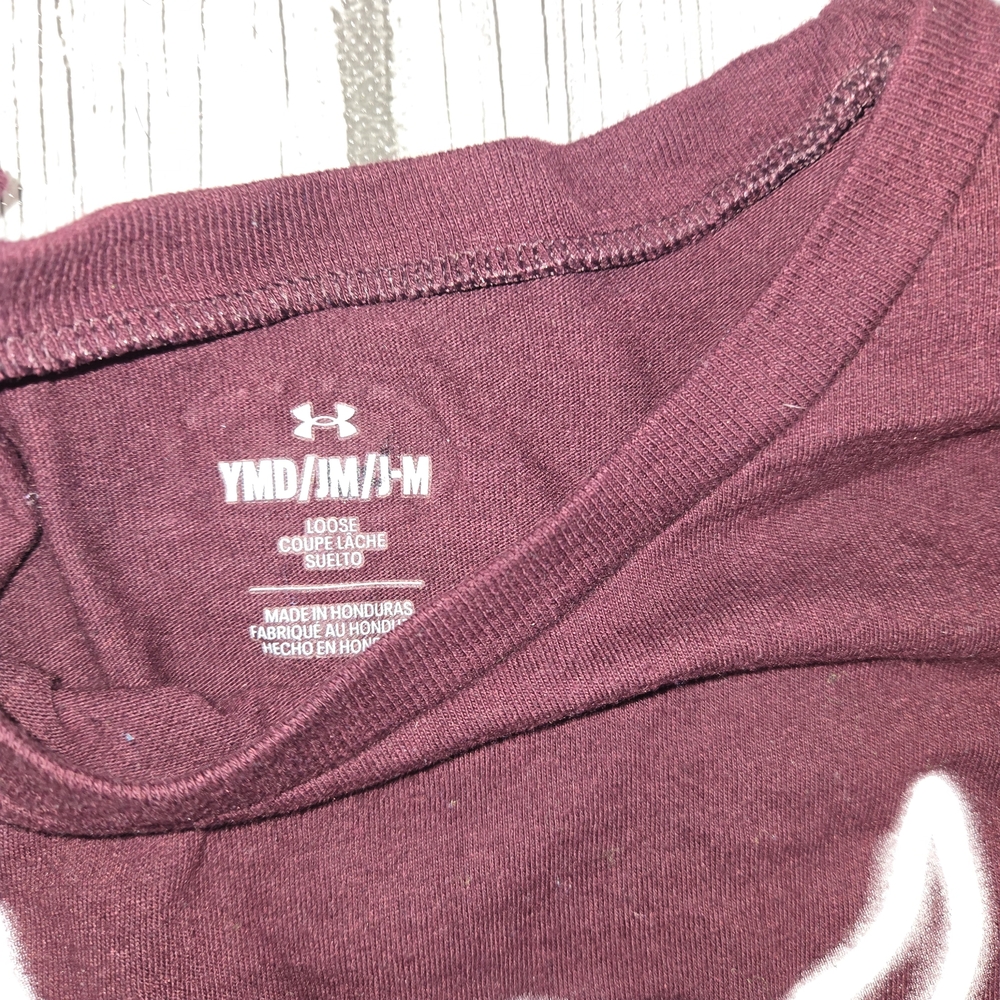NWOT Under Armour Maroon Project Rock IPBC Long‑Sleeve Boys Size M - Picture 2 of 7